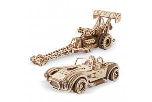 Top Fuel Dragster and Drift Cobra Racing Car 2-in-1 set